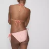 Striped starfish triangle bikini top