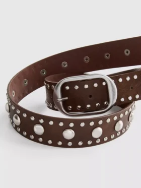 Studded buckle belt