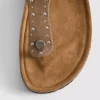 Studded t-bar footbed sandals