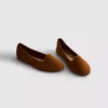 Suede ballet flats