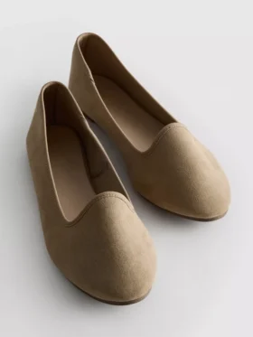 Suede ballet flats