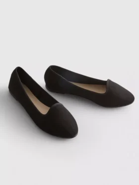 Suede ballet flats