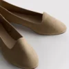 Suede ballet flats