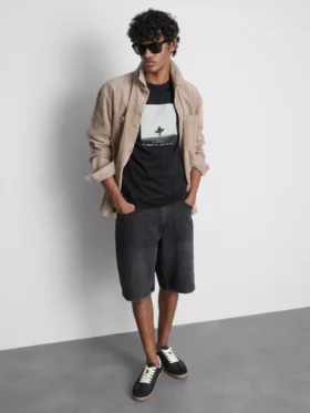 Surfer photo graphic t-shirt