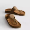 T-bar buckle mule sandals