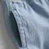 Textured drawstring denim shorts Textured drawstring denim shorts