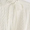Textured drawstring maxi skirt