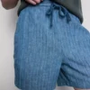 Textured drawstring-waist shorts Textured drawstring-waist shorts