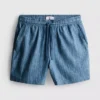 Textured drawstring-waist shorts Textured drawstring-waist shorts