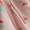 Textured flamingo swimming shorts