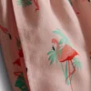 Textured flamingo swimming shorts