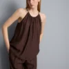 Textured halterneck trapeze top Textured halterneck trapeze top