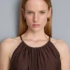 Textured halterneck trapeze top Textured halterneck trapeze top