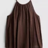 Textured halterneck trapeze top Textured halterneck trapeze top