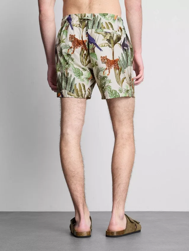 Textured jungle swim shorts Textured jungle swim shorts