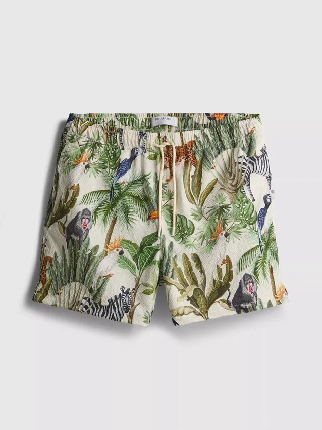 Textured jungle swim shorts Textured jungle swim shorts
