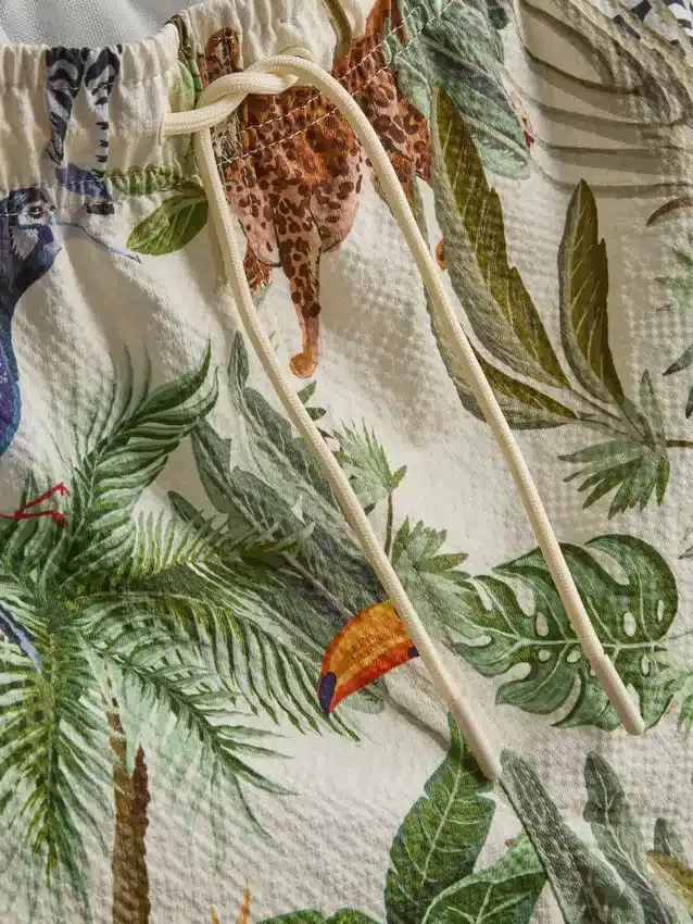 Textured jungle swim shorts Textured jungle swim shorts