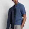 Textured knitted polo shirt Textured knitted polo shirt