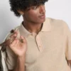 Textured knitted polo shirt Textured knitted polo shirt