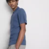 Textured knitted polo shirt Textured knitted polo shirt