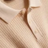 Textured knitted polo shirt Textured knitted polo shirt