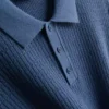 Textured knitted polo shirt Textured knitted polo shirt