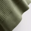 Textured knitted polo shirt