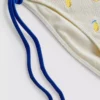 Textured lemon side-tie bikini bottoms