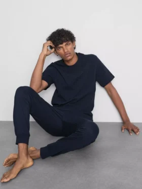 Textured long pajamas