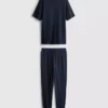 Textured long pajamas Textured long pajamas