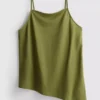 Textured longline cami top
