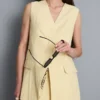 Textured longline waistcoat Textured longline waistcoat