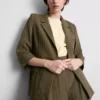Textured notched lapel blazer Textured notched lapel blazer