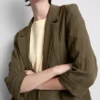 Textured notched lapel blazer Textured notched lapel blazer