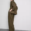Textured notched lapel blazer Textured notched lapel blazer