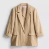 Textured notched lapel blazer Textured notched lapel blazer