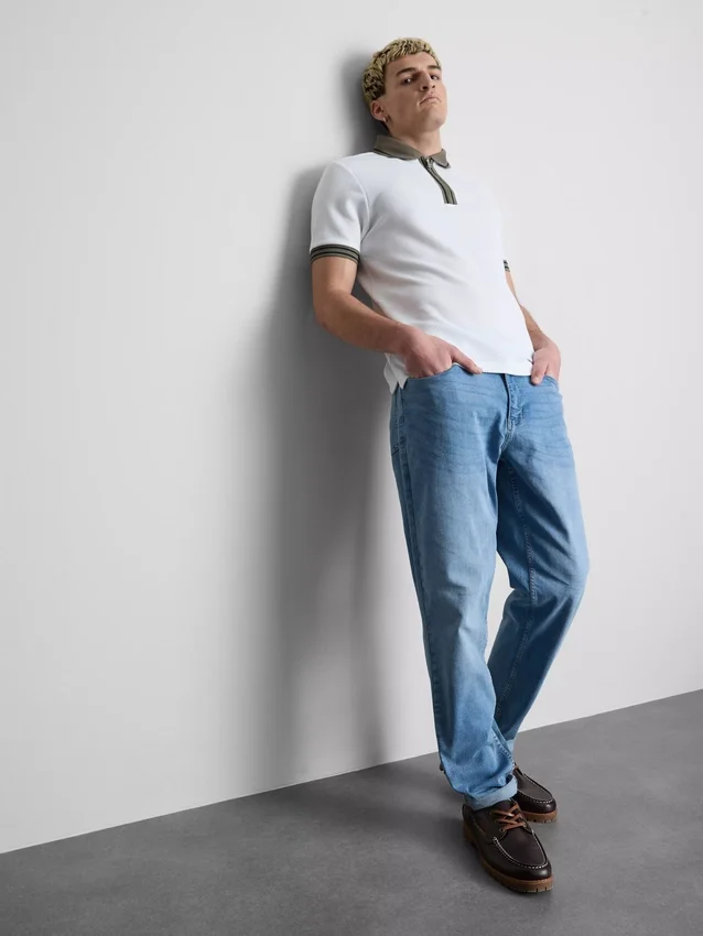 Textured polo shirt Textured polo shirt