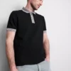 Textured polo shirt