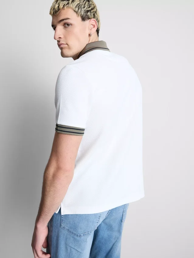 Textured polo shirt Textured polo shirt
