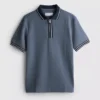 Textured polo shirt Textured polo shirt