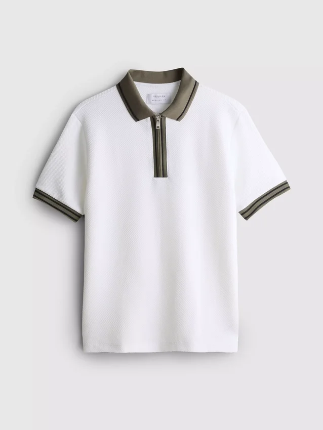 Textured polo shirt Textured polo shirt