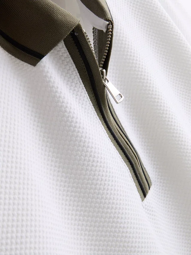 Textured polo shirt Textured polo shirt