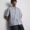 Textured revere shirt