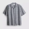 Textured revere shirt