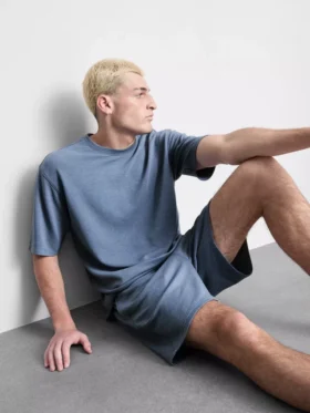 Textured short sleeve t-shirt Textured short sleeve t-shirt