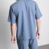 Textured short sleeve t-shirt