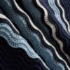 Textured stripe knit polo shirt Textured stripe knit polo shirt