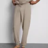 Textured stripe pajama bottoms