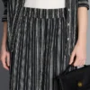 Textured stripe wide leg pants Textured stripe wide leg pants