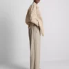 Textured wide leg pants Textured wide leg pants